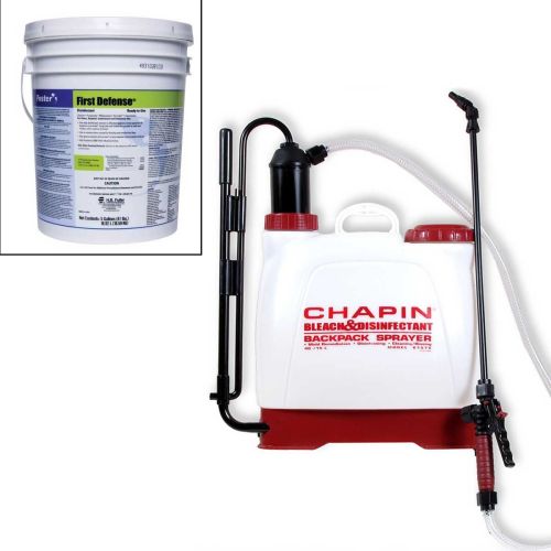 Chapin 61575 Bleach / Disinfectant Sprayer with Foster 40-80 Disinfectant Bundle