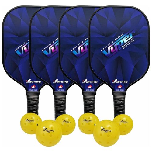 Show your opponents who dominates the pickleball court with this pickleball set.