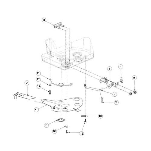 Complete parts list for the Shutoff Assembly on the 705699 Lesco Spreader.