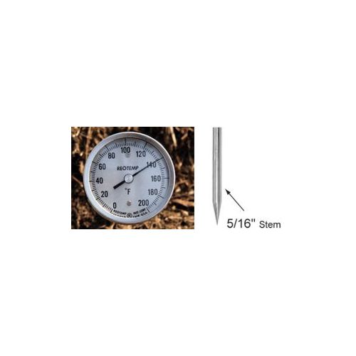 Heavy Duty Compost Thermometer, 5/16&quot; stem.