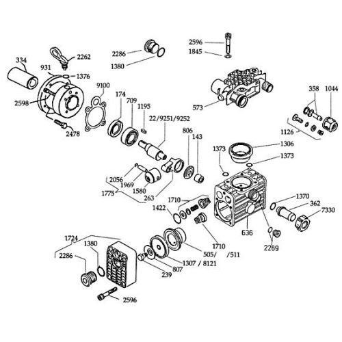 Parts breakdown for the Udor Kappa 15/12.