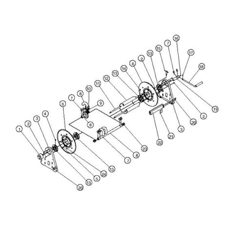 Parts breakdown for the Reelcraft 12&quot; Reels.