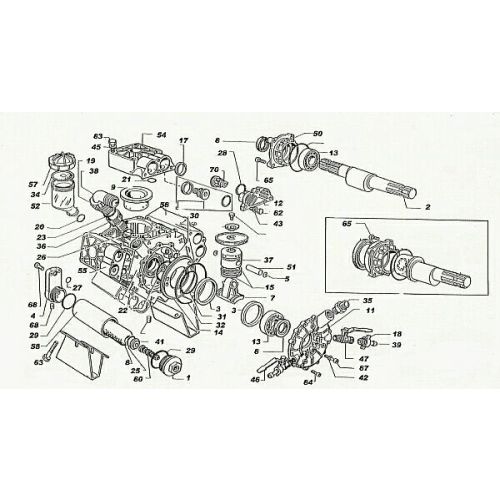 Parts breakdown for the IP M135 Pump.