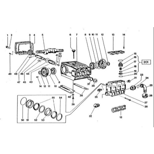 Parts listing for the IP P93 Pump.