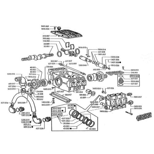 Parts listing for the IP P246 Pump.