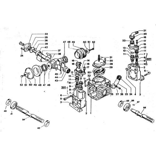 Replacement parts available for the IP M30 Pump.
