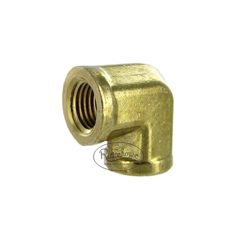 Solid Brass Forged 90 Degree Elbow.
