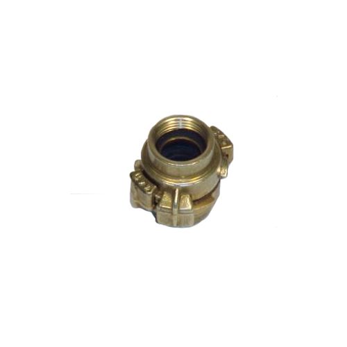 Two quarter turn couplings in their coupled state.