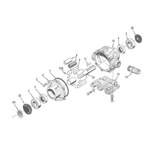 Parts listing for the Hypro 7560 Roller Pump models.