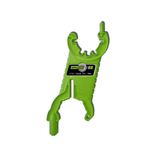 Easily remove spray nozzle caps and nozzle body components with the Spray Nozzle Body Tool.