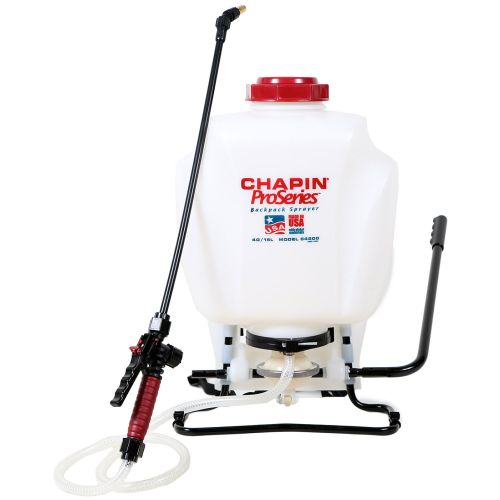 Backpack designed with a diaphragm pump for wettable powders.