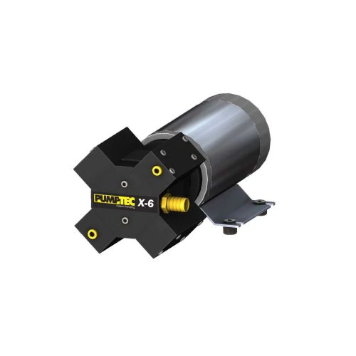 A commercial-grade plunger pump with four ceramic plungers and efficient 12V motor to produce higher flow rates up to 6.4 gpm.