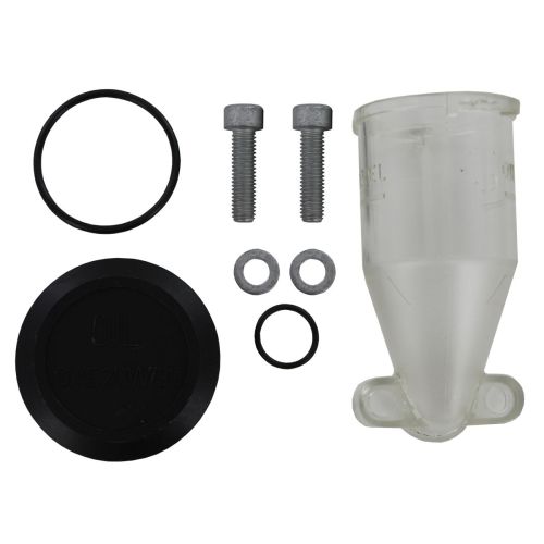 Replace a damaged oil sight glass on the Comet APS41, APS41GR, or APS41P Diaphragm Pump with the parts included in this repair kit.