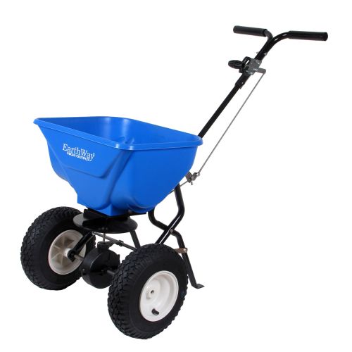 The Earthway High Output Broadcast Spreader 2130. Great for all seasons. Deflector and cover NOT INCLUDED.