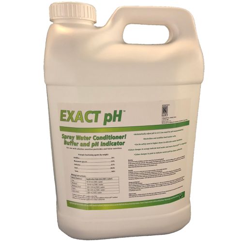 Mixes with spray solutions to provide visual confirmation via color change that a correct pH level is achieved.