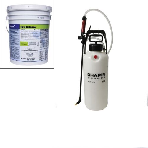 Chapin G3000P Garden / Home Hand Can Sprayer with Foster 40-80 Disinfectant Bundle
