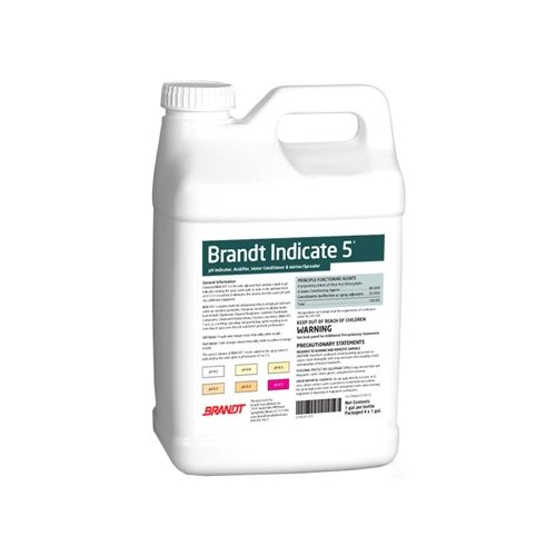A multi-purpose adjuvant that acts as a pH indicator, acidifier, water conditioning agent, and a wetter spreader all in one.