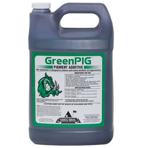 Improve the quality and appearance of golf course turfgrass by using the GreenPig Pigment Additive Green Turf Colorant.