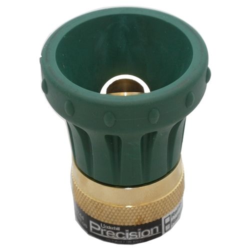 Made with solid brass machined material with a green rubber-tipped end for long life.
