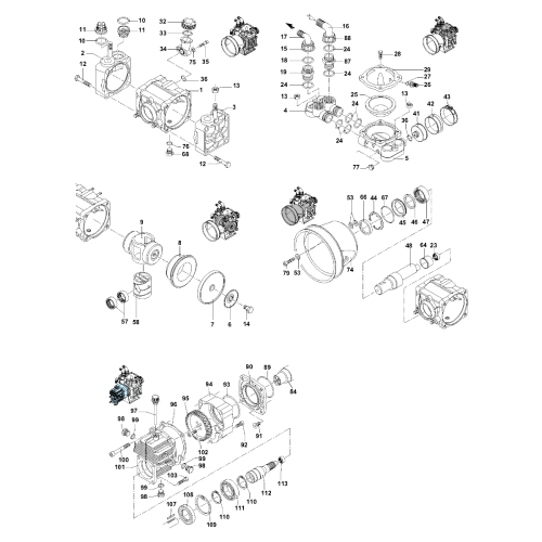 Replacement parts for the Hypro D70.