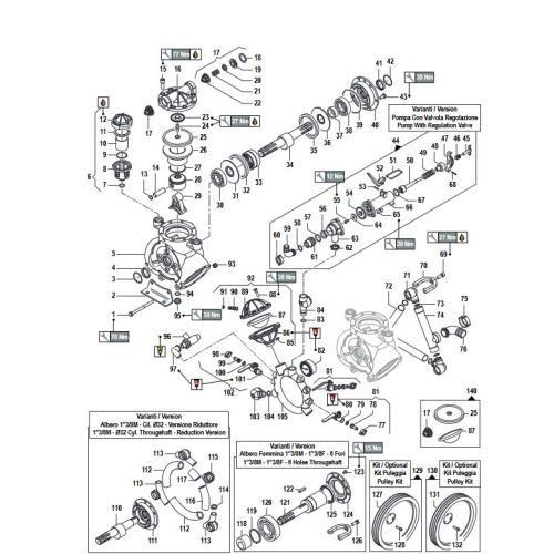 Complete Parts list. All parts are priced &quot;each individual piece&quot;, keep in mind, numbers beside are parts required.  