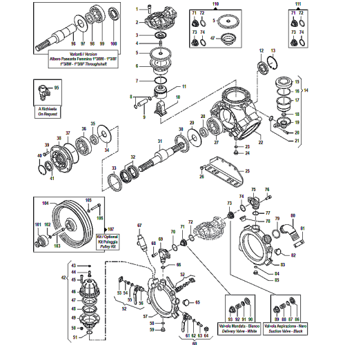 Parts breakdown for the Comet IDS1401 Pump.