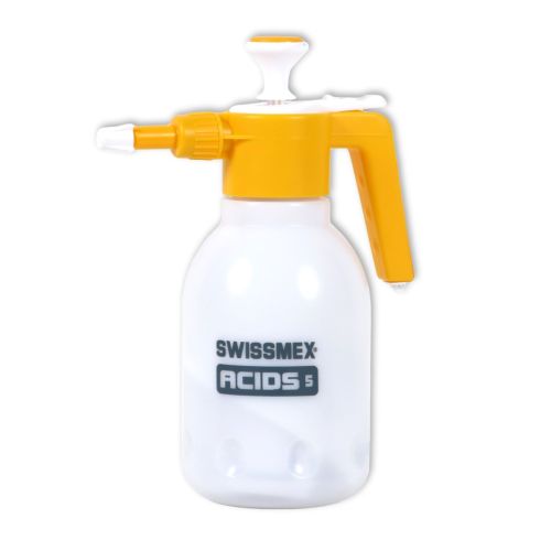 Specifically designed to handle acids in the construction industry. Compact, lightweight hand sprayer with 1.5 L polyethylene tank capacity.
