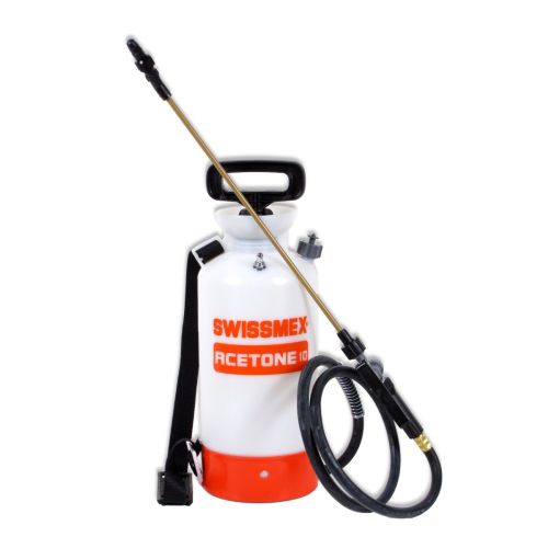 Tank capacity is 5 L (1.3 US Gallons) and is made with durable materials to resist acetone, alcohol, and many other harsh chemicals.