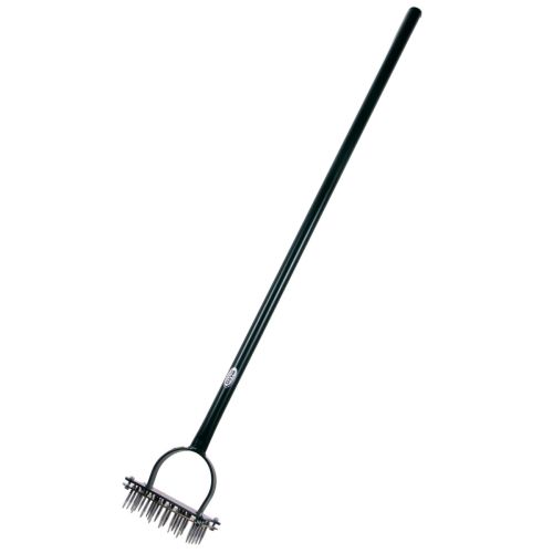 Static Lawn / Turf Spiker designed for allowing penetration of air and water into the soil, while alleviating surface compaction.
