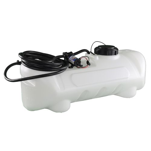 The UV-resistant tank has a capacity of 15 US gallons (57 L).