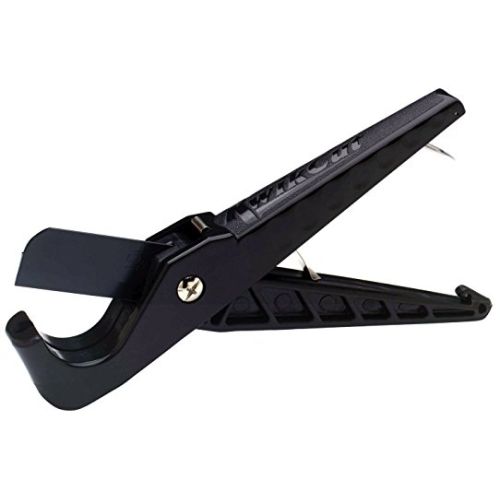 Kwik Cut Plastic Pipe and Tubing Cutter T100 cuts polyethylene, rubber hose, and PVC up to 1&quot;.