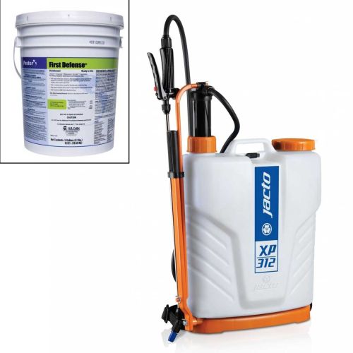 Jacto XP312 Backpack Sprayer with Foster 40-80 Disinfectant Bundle